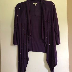 Cache Gold Stud Sweater